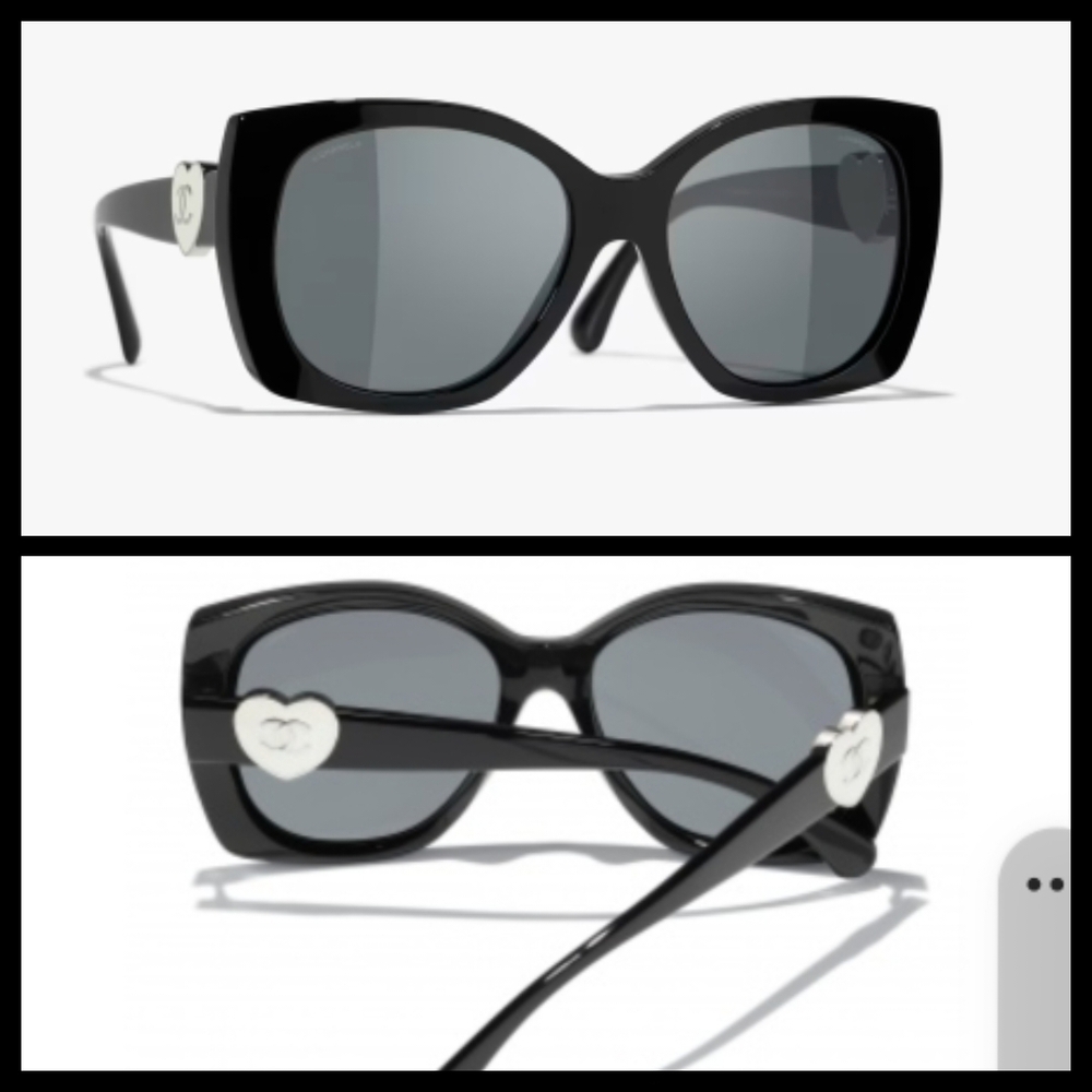 Chanel Black Women's Sunglasses CH5519A C501/S4